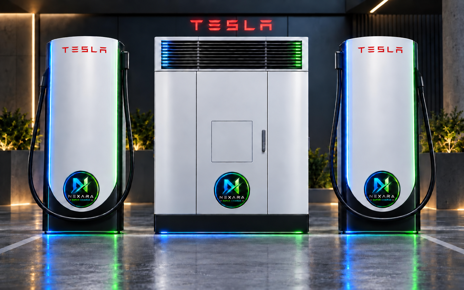 TESLA SUPER CHARGING STATIONS